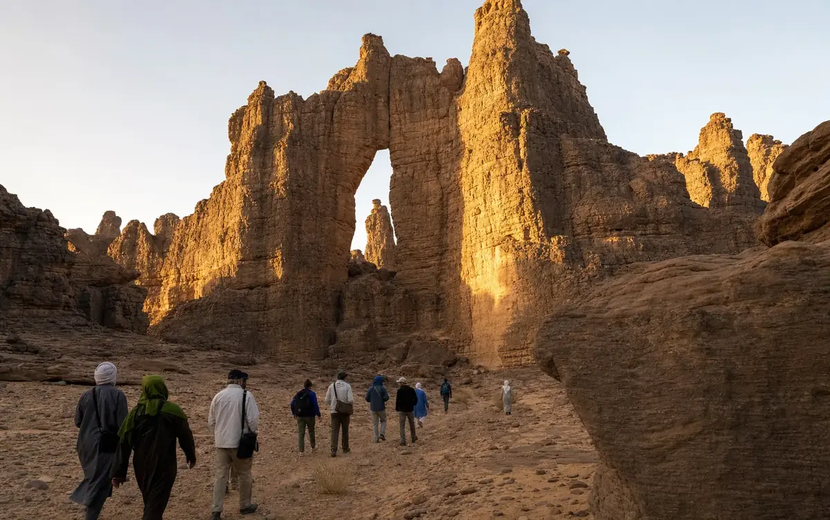 Caravane près de Djanet, dans l’Illizi